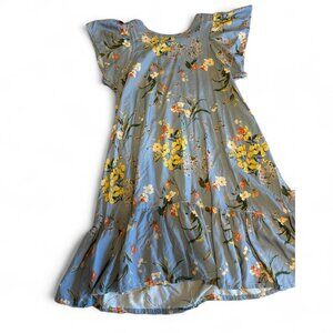 Multi-coloured Floral Lightweight Premium Argentinian Brand Dress Girls Size 12